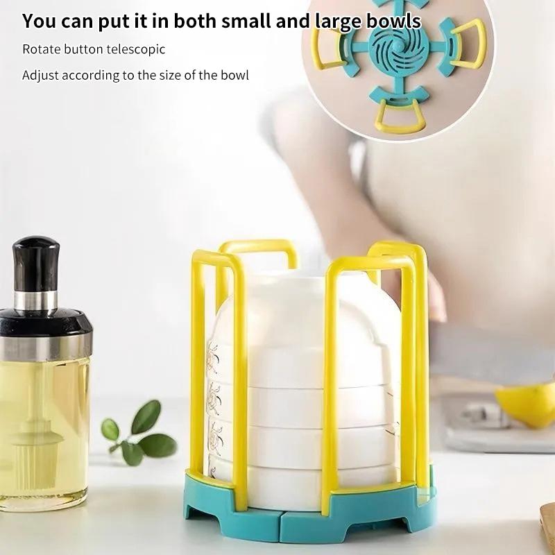 Versenkbare Desktop Schüssel Halter Küche Organizer Kunststoff Ablauf Wasser Tasse Regal Schrank Gerichte Lagerung Rack Platte Lagerung Werkzeug