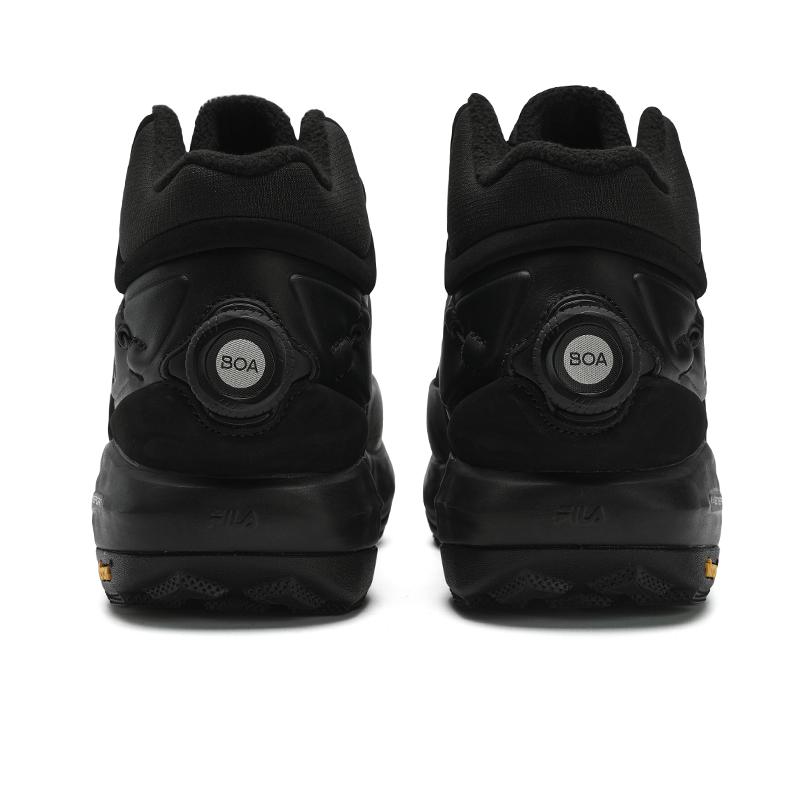 FILA Boa Explorer 2 High Comfortable Fleece Durable High-Top Running Shoes Women sneaker Black A12W441110FBK