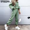 Trainingsanzüge Damen Fleece Hoodies Zweiteiliges Set Frühling Herbst Sweatshirts Hosen Sets Weibliche Winter Casual Sportanzüge