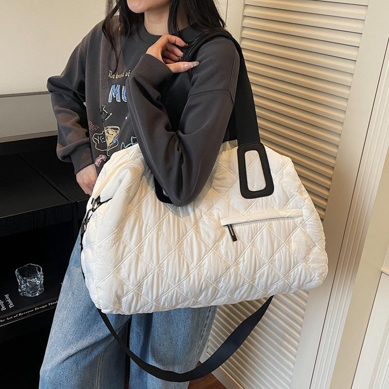 Herbst & Winter Diamantmuster Große Reise-Fitness-Handtasche & Umhängetasche