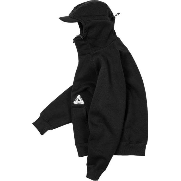 Palace Thermal Bonded Cap Hood Black Unisex Tops P27CS110