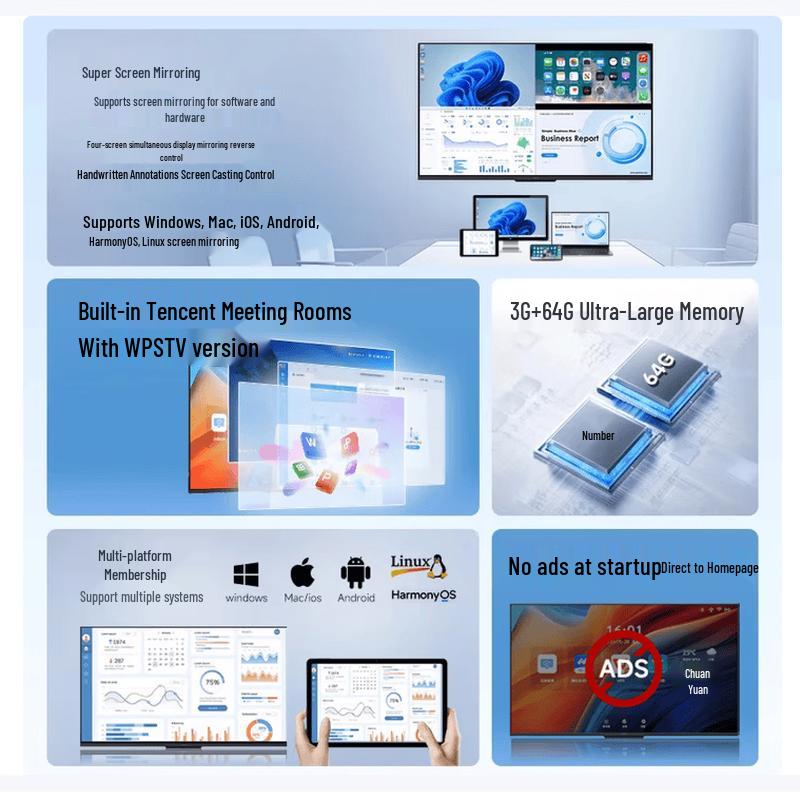 Skyworth 75-inch 4K Smart All-in-One Conference Display (CN version)