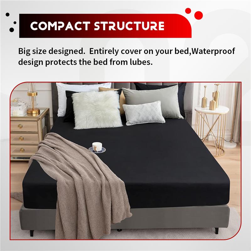 A20F-Waterproof Bed Sheets PVC Adult Sex Bed Sheets Sexy Game Hypoallergenic Mattress Cover King Bedding Sheets 220X2cm