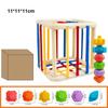 Blocks 5 Styles Baby Montessori Shape Sorter Cube Plastic Sorting Game Rainbow Colorful Early Education