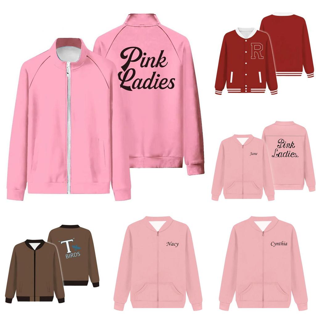 Grease Rise Of The Pink Ladies Hoodie Mit 3D Digitaldruck Für Teenager Freizeitkleidung