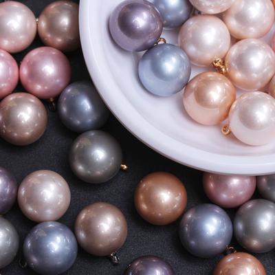 5Pcs 12mm High Quantity Loose Round Beads for Jewelry Making DIY Pendants Necklace Handmade Accessories Imitation Pearl Crafts Material
