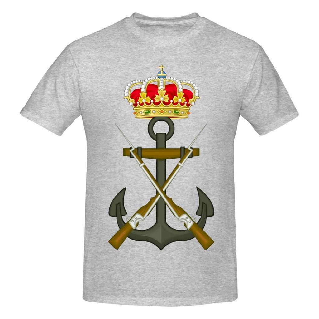 Badge Of The Spanish Marine Infantry Casual Tshirtkoreanstyle Vibe Home Comfort Tees