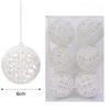 6Pcs Plastic Christmas Ball Pendants 6CM Christmas Tree Decoration  Party