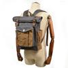 Unisex Retro Backpack: Oil Wax Canvas for Travel, Outdoor Sports, Mountaineering, and Laptop Use