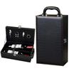 PU Leather Portable Carrier Tote with 4 Accessories Set Red Wine Storage Box Wine Gift Box  Gifts