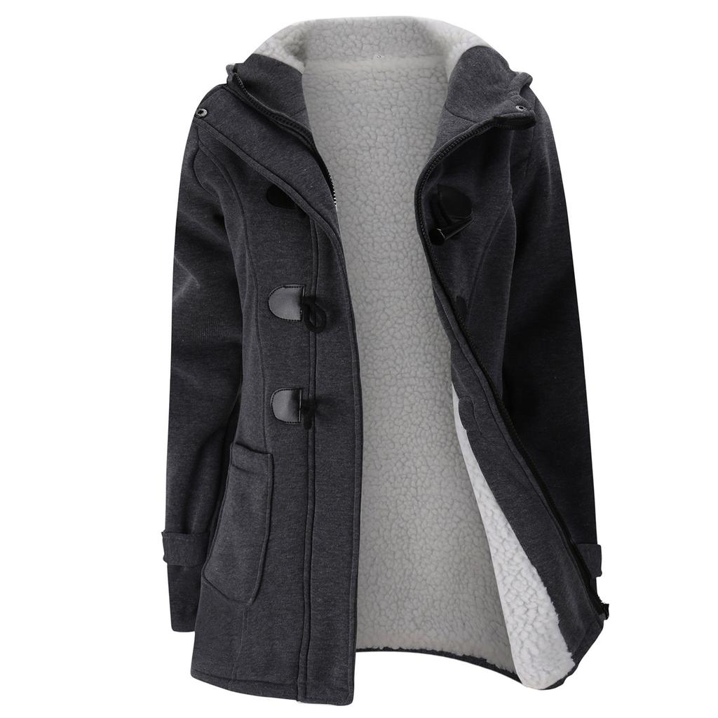 Women Keep Warm Windbreaker Outwear Warm Wool Slim Long Coat Jacket Trench
