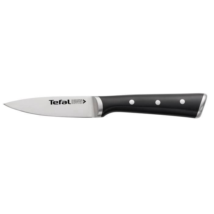Couteau d'office - tefal - k2320514 - 8,93 cm - acier inoxydable - noir