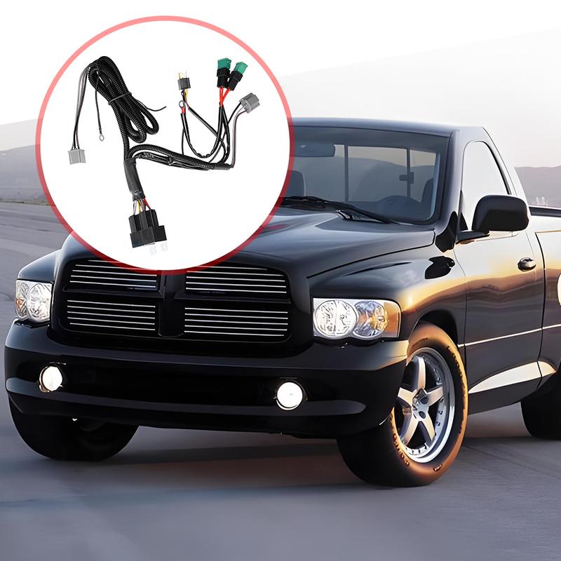 Dual High Low Beam Headlight Relay Wiring Harness H4 Relay Harness Ceramic Socket Plugs Led Headlight Wiring Extension