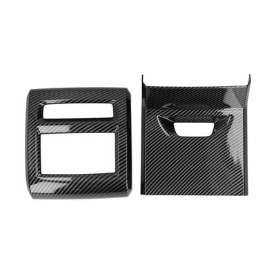 2pcs Rear Air Vent Trim Frame Carbon Fiber Style Decoration Fit for MK8 2020 2021