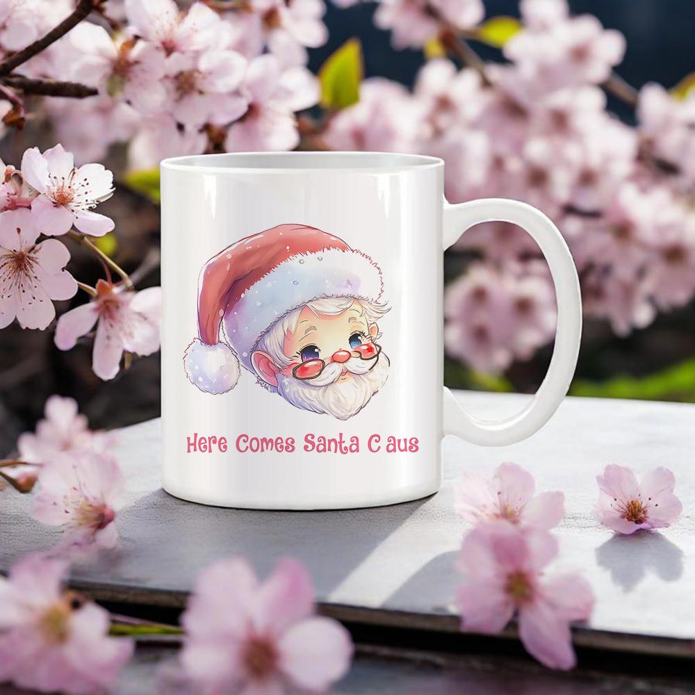 

Праздничное настроение Кружка Розово-фиолетовый узор Кофейная кружка Снежинка Пряничный домик Посуда Санта Клаус Пивные бокалы Уютный подарок Чайная чашка Кружки Бар 330ml