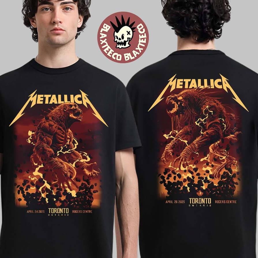 ГОРЯЧИЙ! Metallica M72 Североамериканский тур Канада Апрель 2025 Футболка Унисекс Футболка L