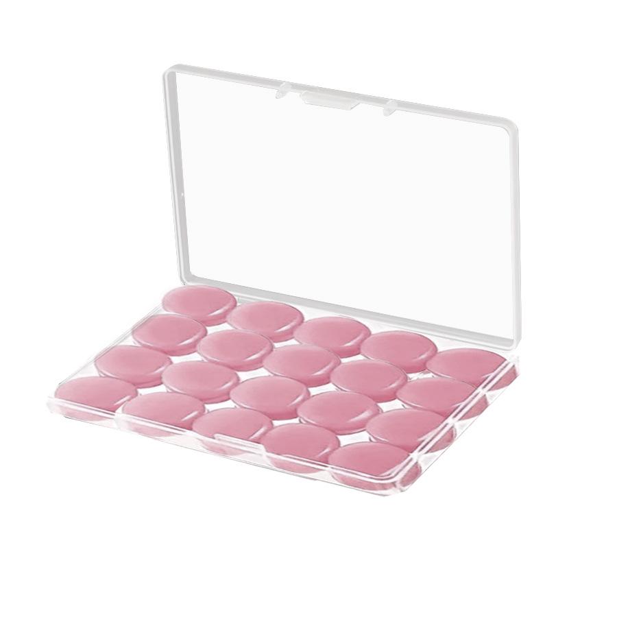 Heart-Shaped Silicone Earplugs Set - 20 Pieces, Noise-Reducing, Perfect for Swimming and Sleep