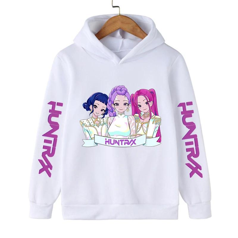 Autumn/Winter Hoodie Manga Children's Kpop Devil Hunter Children's Sportswear Cute Harajuku Tiger Girl Hoodie