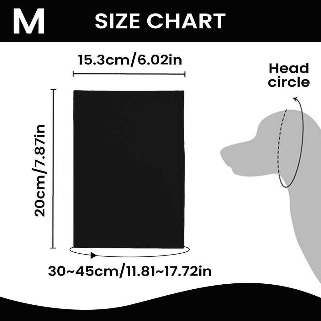 Dog Snood Wind-Blocking All-Day Comfort Dog Neck And Ear Cover Warmer For Small Medium Large Breeds Hair Cutting Shower Bathroom