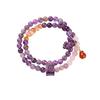 Natural Amethyst Beaded Bracelet for Women, Nine Purple Fire Energy, Light Luxury, High-End Feel, Buddhist Bead Bracelet Jewelry