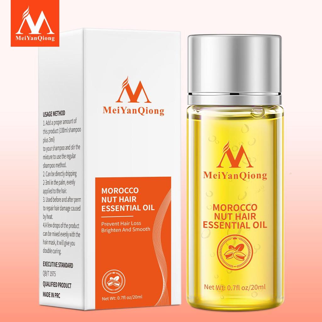 MeiYanQiong Noci Cura dei capelli Gli oli essenziali Nutrono i capelli Riparano i follicoli piliferi Essenza per capelli elastica e luminosa