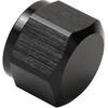 6AN Female Flare Cap Port Plug Block Off Fitting Adapter with Internal O-ring Aluminum Black