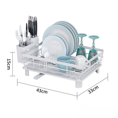 Compact Dish Rack Multifunctional Dish Drying Rack Rustproof Kitchen Dish Drying Rack