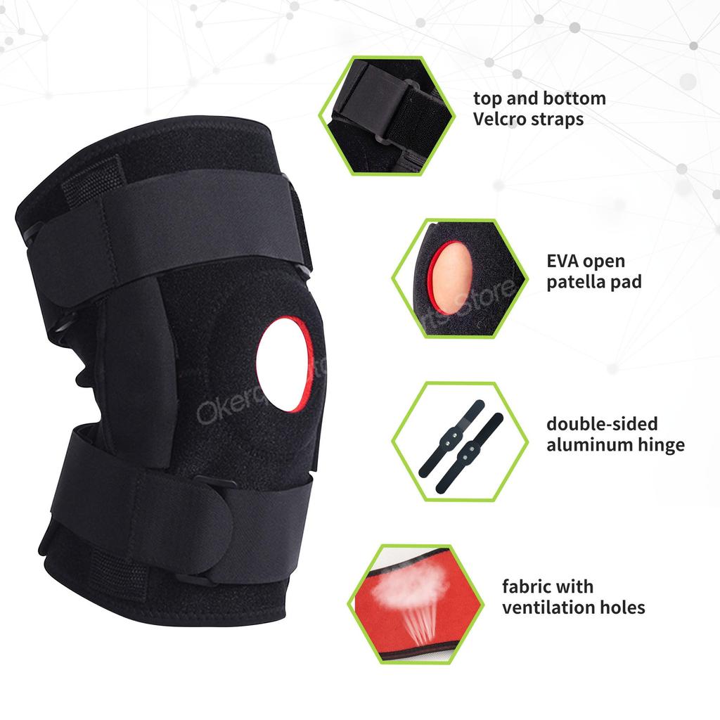 Orthopedic Knee Brace Pain Relief Support Knee Joint Protector Sports Meniscus Ligament Eva Kneepad L-XXL Plus Size 1Pc