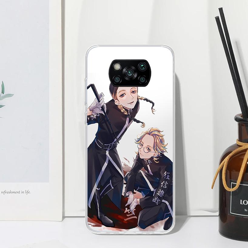 Ran Haitani Rindou Tokyo Aevengers Phone Case For Xiaomi Poco X7 X6 X5 M7 M8 Pro F7 Ultra Redmi 15C 15 13C 13 12C 12 10 10C 10A