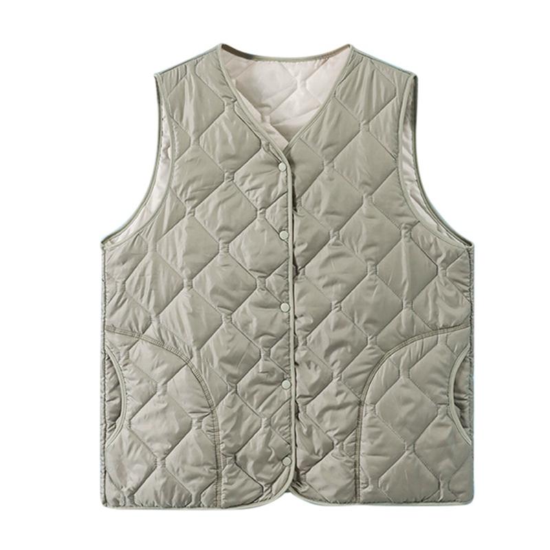 

Мужской Женский Теплый Ветрозащитный Кардиган на Пуговицах Жилет Зимняя Жилетка L