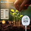 4in1 Soil Tester Moisture/Light/PH/Fertility Soil Moisture Sensor Meter 90 Degree Rotating Soil Temperature PH Monitor Detector