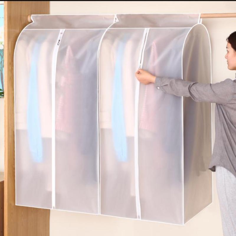 Büyük Kapasiteli Giysi Toz Örtüsü Giysi Saklama Asılı Giysi Elbise Takım Elbise Palto Kalınlaştırma
