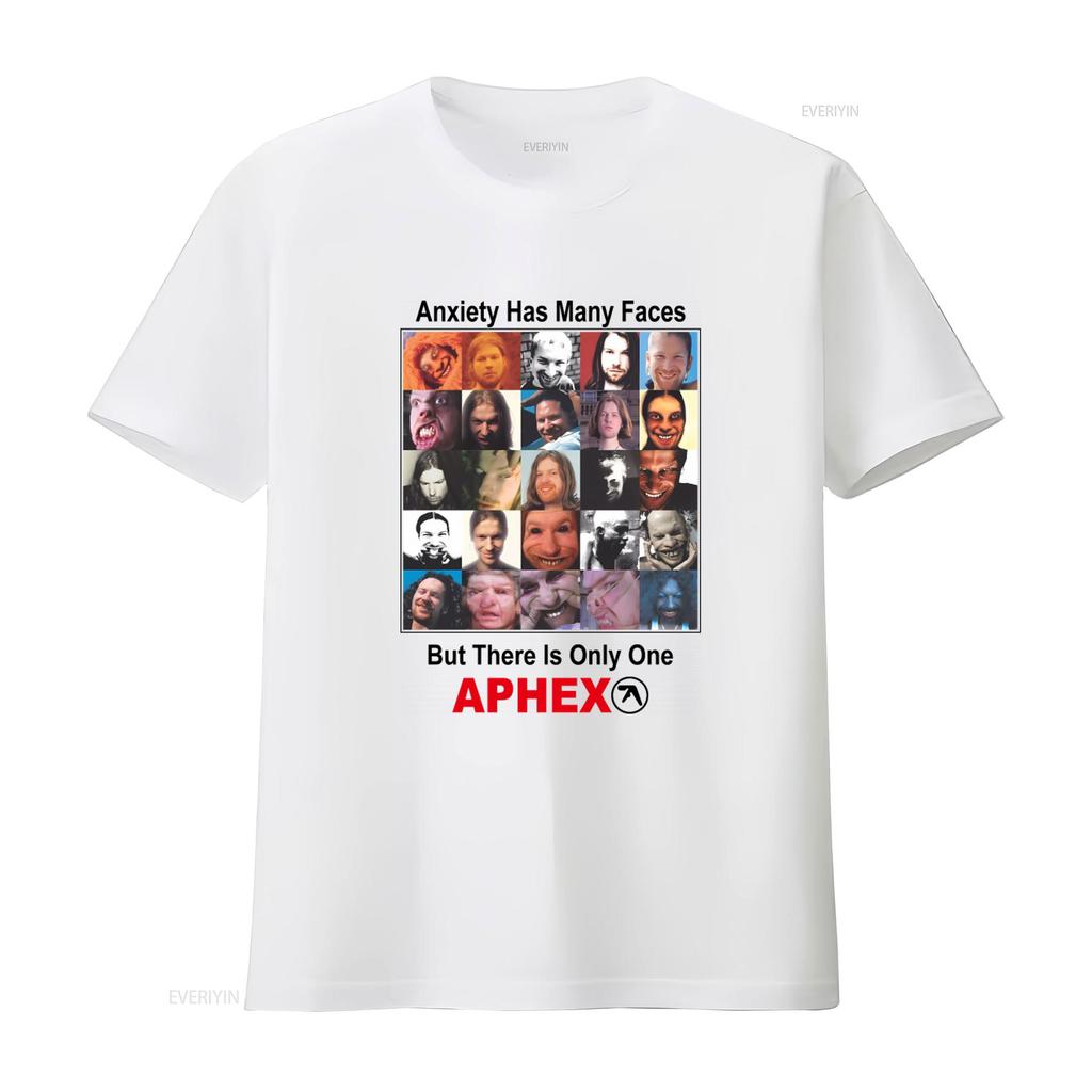 Anxiety Has Many Faces But There Is Only One Aphex Twin T Shirt Te4883 vintage Washed Stretched graphic fashion