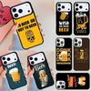 Beer Alcohol Phone Case For iPhone 17 Air 14 15 13 12 Max Cover For Apple 14 15 16 16e 11 Pro Max Plus Coque