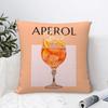 Home Decor Aperol Spritz Themed Decorative Pillow Covers Pattern Cushion Cover Suitable For Sofa Bedroom Car Pillow Cover