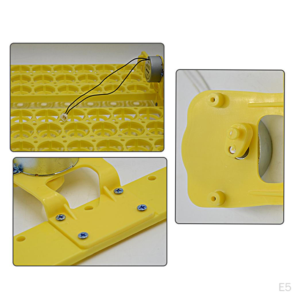 132/154 Egg Turner Tray For Poultry Hatching DC110V Yellow