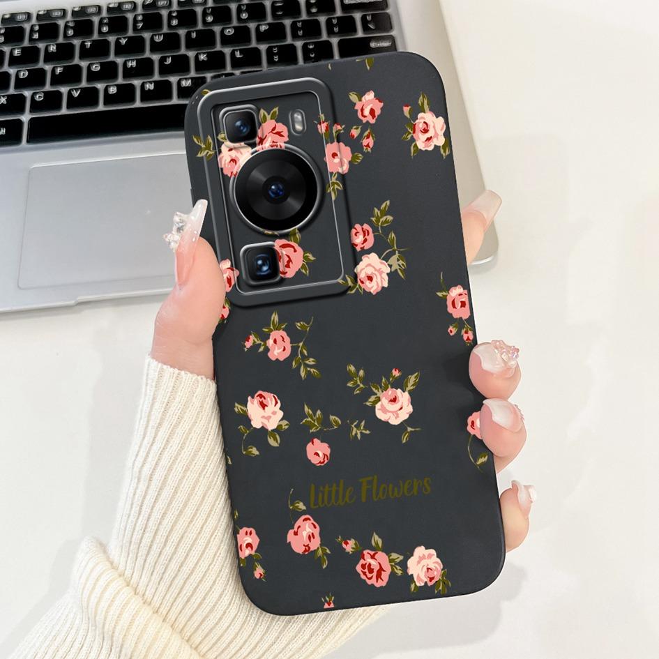 For Huawei P60 Pro Case MNA-LX9 Shockproof Cover Cute Cartoon Square Lens Protection Bumper For Huawei P60 Art P 60 P60Pro Funda