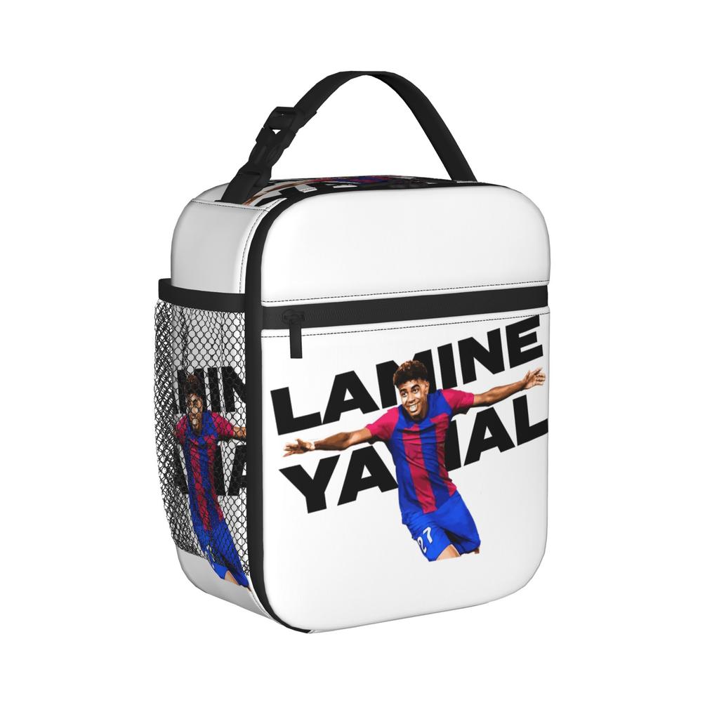 Lamine Y-Yamal Insulated Lunch Bag Thermal Bag Reusable,Lunch Container Football Soccer High Capacity Tote Lunch Box Bento Pouch