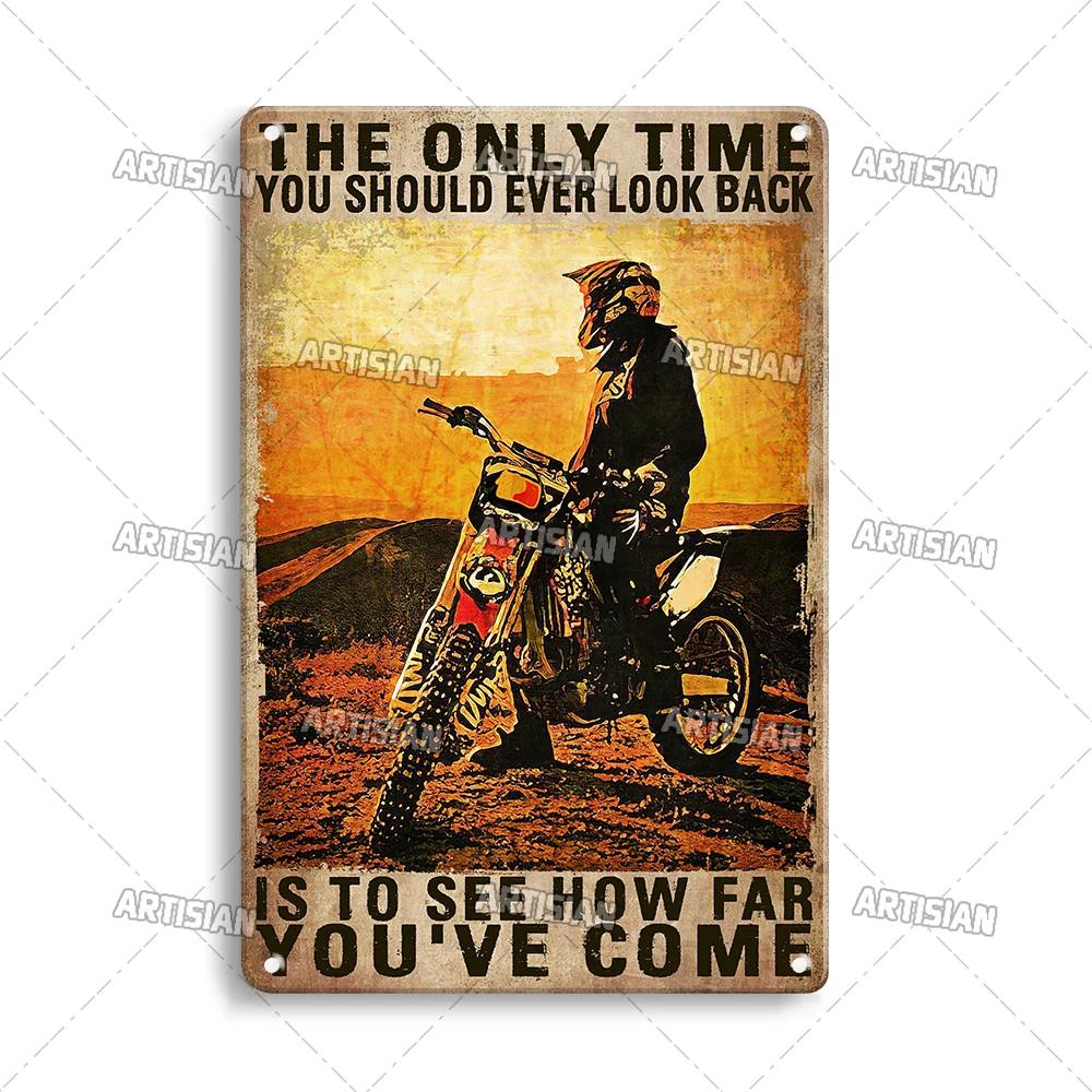 ARTISIAN Vintage Motorcycle Metal Tin Sign Decorative Plate Wall Art Metal Poster Bar Home Metal Plaque Studio Industrial Decor