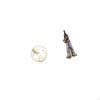 Crystal Ball Metal Musician Figurine Sculpture Statue Ornament Stand for Bedroom Living Room Office