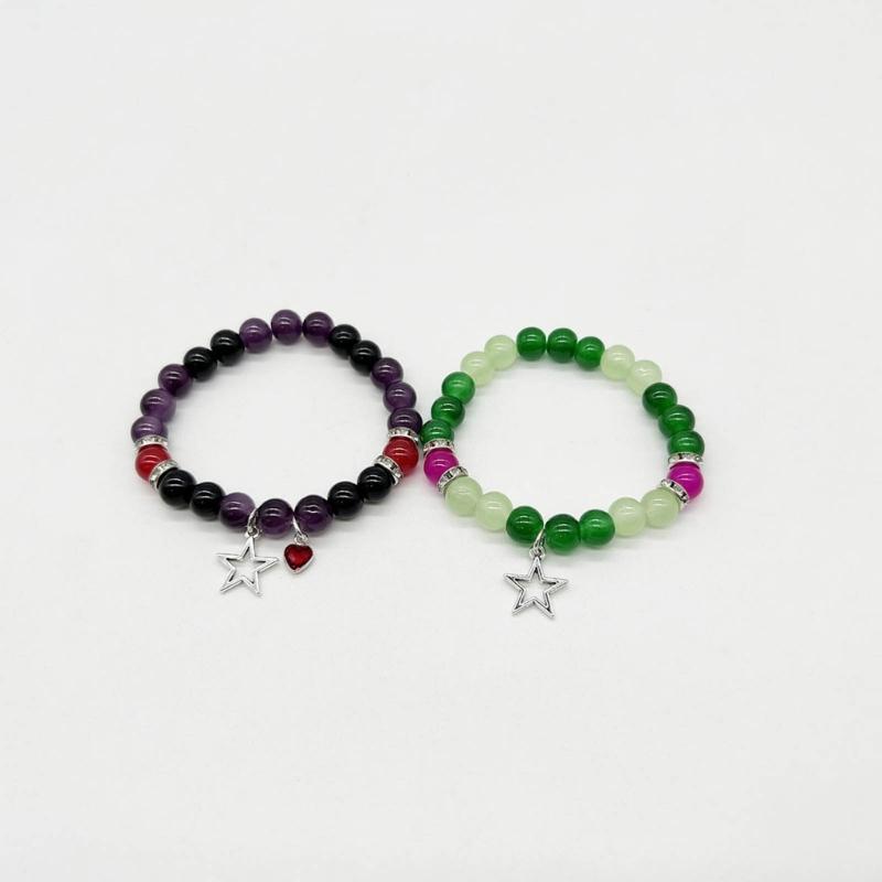 Star Guitar Y2k Cool Girl Acrylic Beads Guitar Five-pointed Star Stacked Bracelets Couple Ins Niche Pentagrams Bracelets