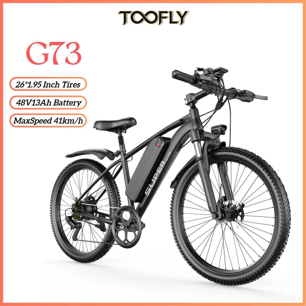 TOOFLY G73 S 26*1.95" Electric Bike 41KM/H 250W Motor 48V13Ah Battery City Commuting Adults Electric Bicycle Disc Brake Lightweight EBike