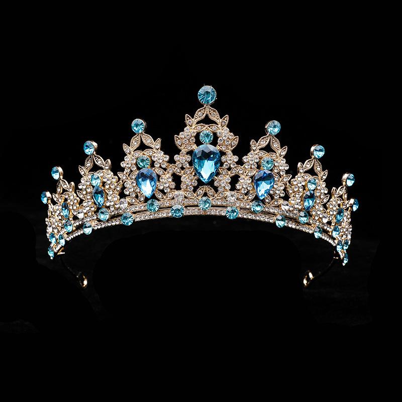 Bride's Crown Headband Wedding Korean Birthday Gift Adult Gift Crystal Crown Princess Dress Hair Accessory