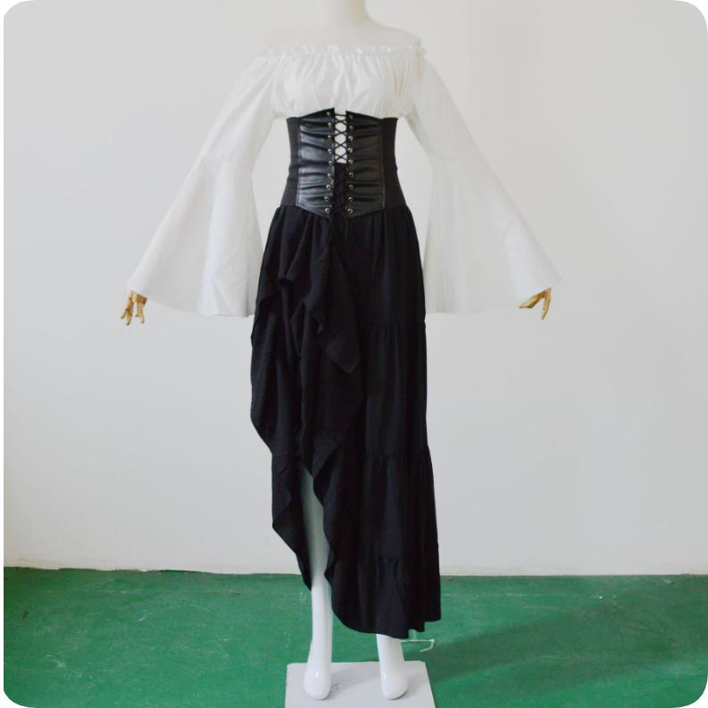 Party Long-sleeved Dress Women's Renaissance Medieval Costumes