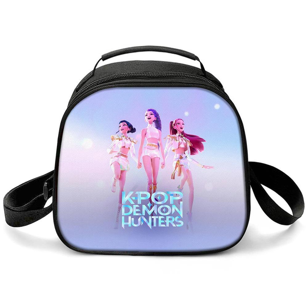 Kpop Witch Hunters Printed Cartoon Student Warm Lunch Bag Messenger Bag