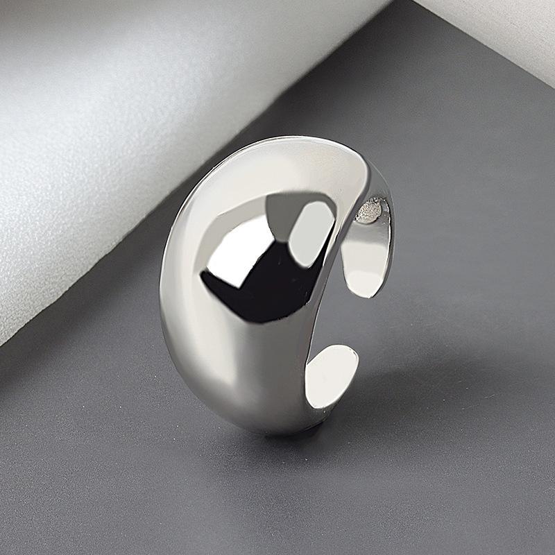 European and American Exaggerated Light Body Wide Ring Women's Design Photosensitive Body Opening
