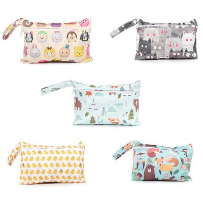 Wet Dry Baby Diaper Bag Mommy Toiletry Bags with Zippered Baby Diapers Waterproof Organizer Reusable