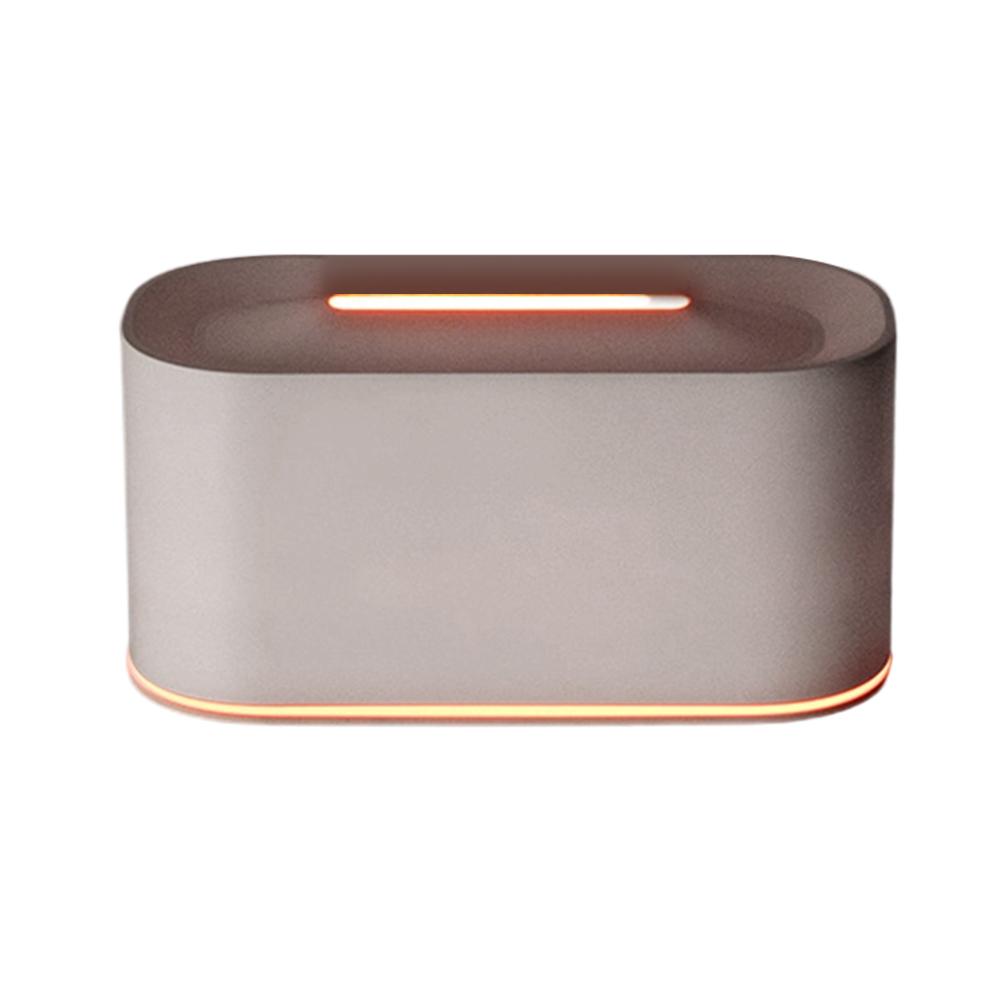 

220ml Cool Mist Flame Diffuser Featuring Fireplace Visual Effect and Multi Color LED Ambiance for Aromatherapy білий