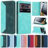 Pentru ZTE Nubia Z80 Ultra Husă Magnetică Flip pentru Coque Nubia Z80 Ultra NX741J Husă Telefon Culoare Modă Bloc de Culoare Piele Fundas