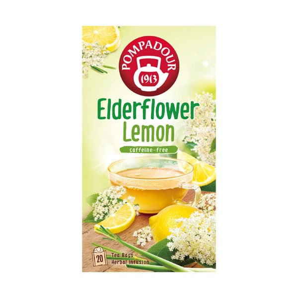 

Pompadour Elderflower Lemon 20 tea bags 71096 x 10 sets
